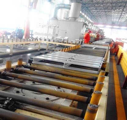 Automatic aluminum pallet production line
